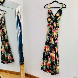 Floral Mermaid Dress + Free Shipping!